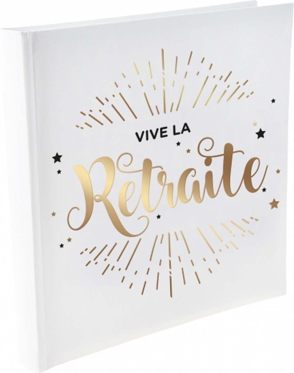 Sweet-One Gastenboek Vive la Retraite - Pensioen gastenboek - 22 blanco pagina's