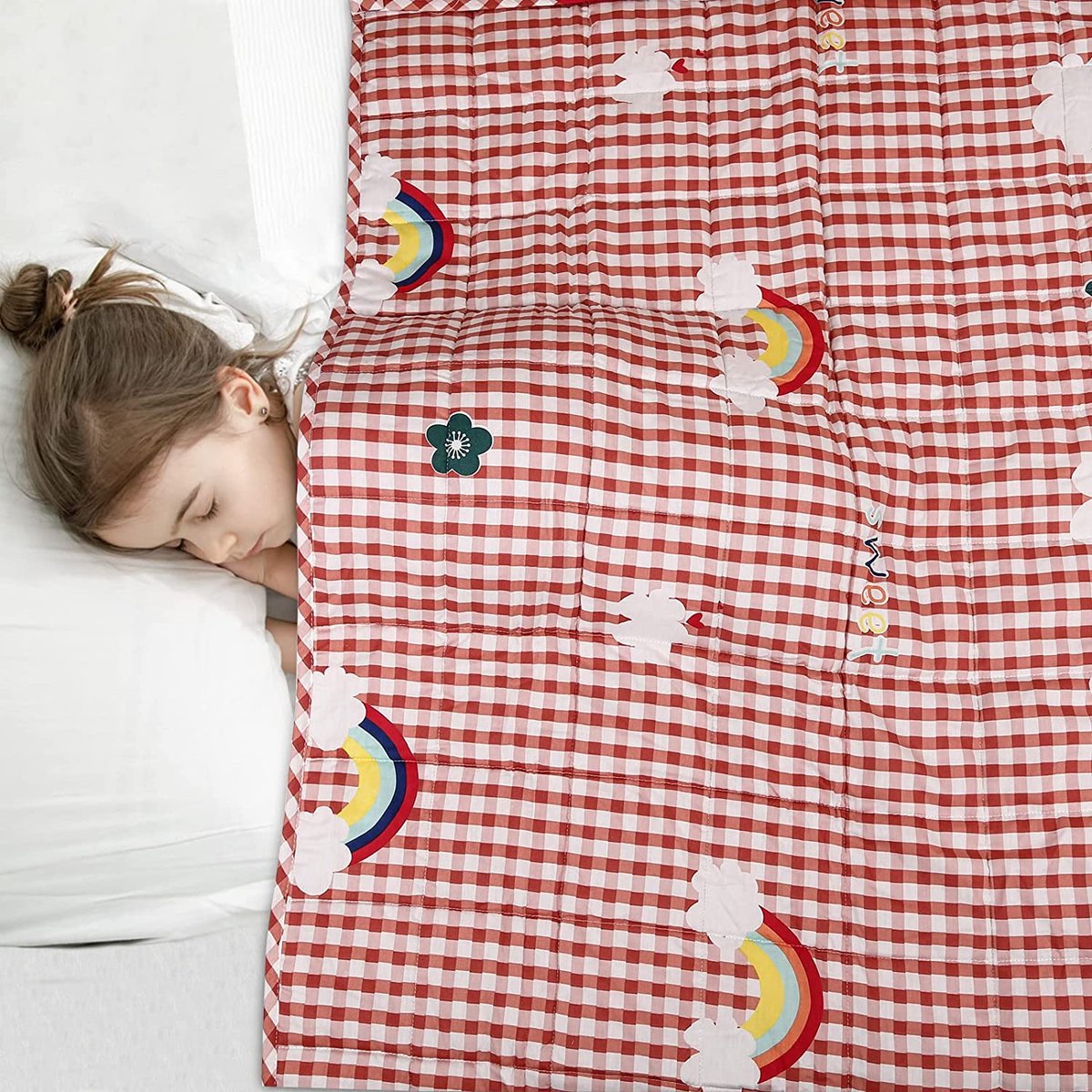 verzwaringsdeken /fleece deken voor bed en bank - lichtgewicht dekbed - 4 seasons, blue, soft warm sleeping blanket \ Weighted blanket premium_3.2 kg, 104 x 152 cm