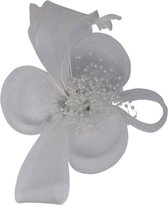 Jessidress® Haarclips Feestelijke Haarbloem met parels Dames Bruids Haar accessoires - Wit