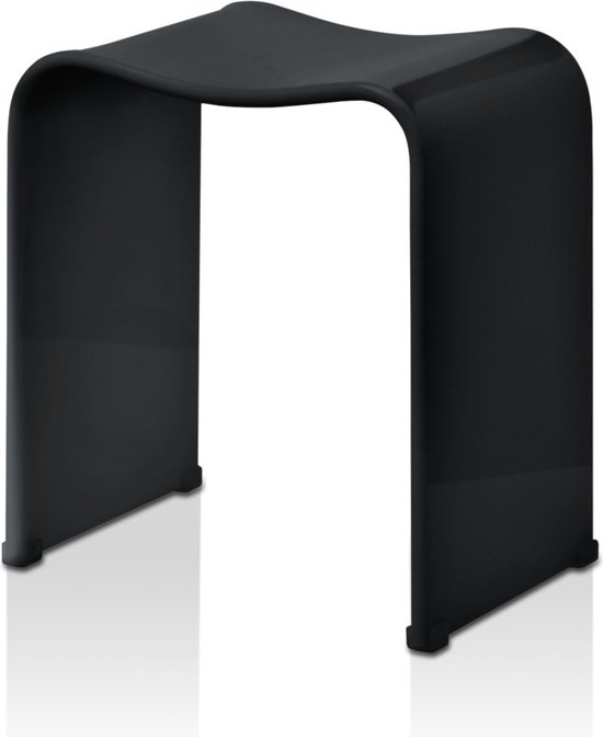 Decor Walther tabouret waterproof H46xL40xP30cm 7.4kg noir brillant