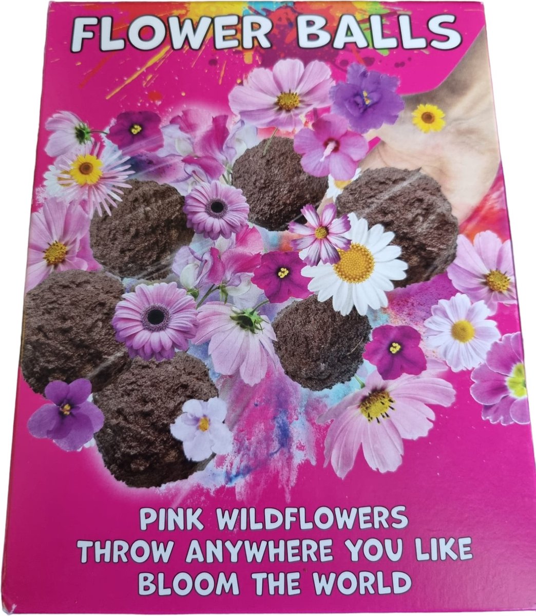 Sasemy - Zomer - Bloem zaden - Wilde Bloemen - Zomerbloemen - Kleuren in je tuin - Bijen en Vlinders - Roze wilde bloemen