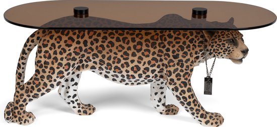 Bold Monkey Dope As Hell Salontafel Handgeschilderde Panter Tafel Bold Monkey Dope As Hell Salontafel Handgeschilderde Panter Tafel