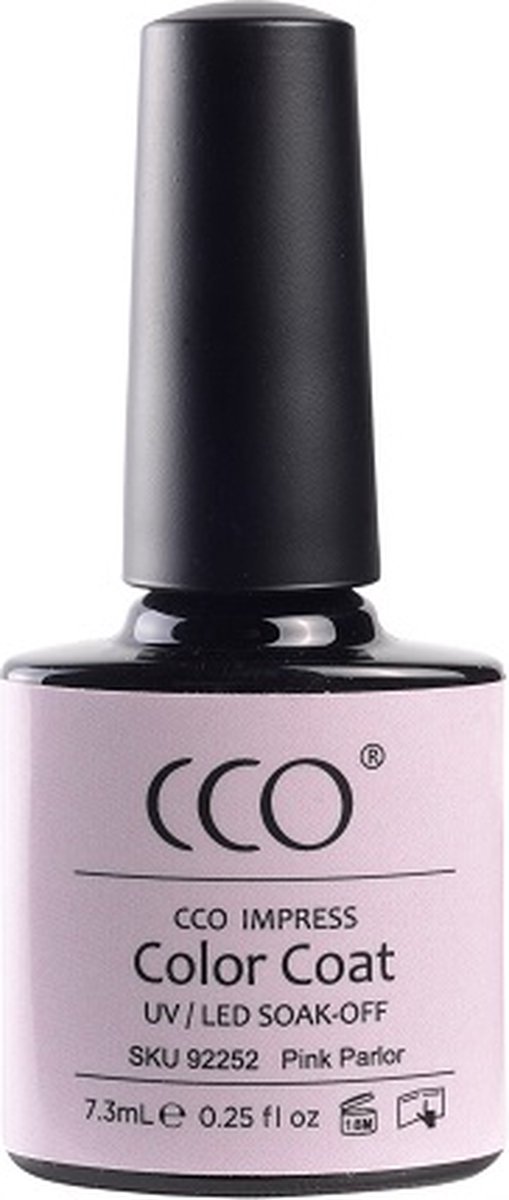 Cco shellac – gel nagellak – kleur pink parlor 92252 – parelmoerroze – semitransparante kleur – 7. 3ml
