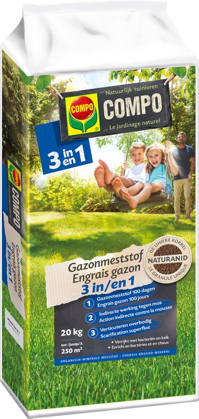 COMPO Floranid gazonmest met onkruidbestrijder 7,5 kg