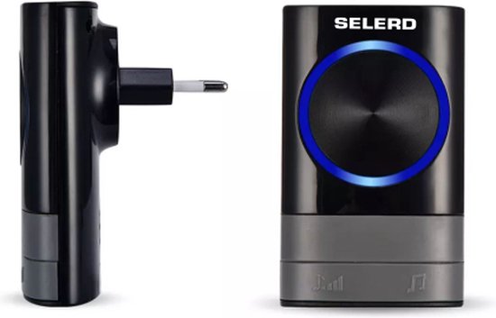 Selerd V3 - Zwart - Draadloze Deurbel - Plug & Play - IP44 Waterdicht - 4 Volumes - 52 Melodieën - Incl. Batterij - Deurbel Draadloos - Oplichtende Led - 5 jaar garantie — afbeelding 5