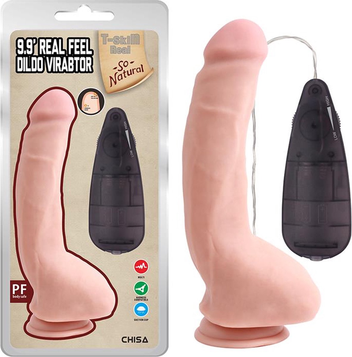 Realistic Vibrating Dildo Real Feel 9.9