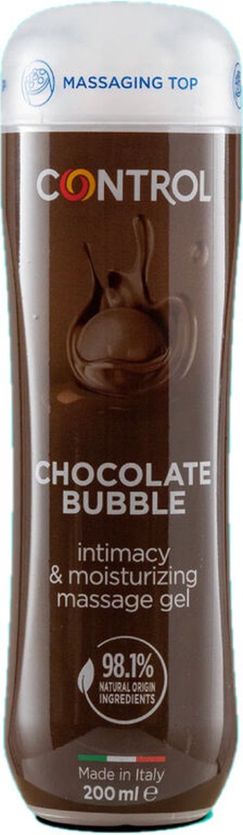 Goedkoopste CONTROL LUBES | Control Massage Gel 3 In 1 Chocolate Bubble 200 Ml | Lubricant | Massage Gel