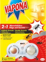 Vapona - Dubbele Mierenlokdoos - Insecticide - Stop de mierenplaag - Insectenbestrijding - Insectenval - 2 Stuks