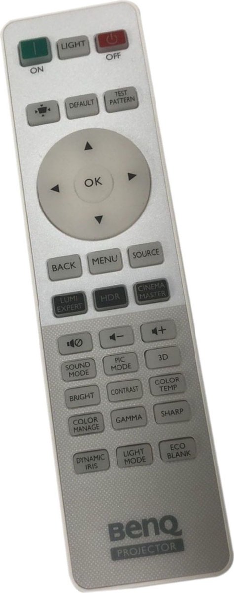 Afstandsbediening geschikt voor de BENQ HT3550 beamer, vervangt RCV017 / 5J.JKC06.001