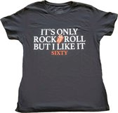 The Rolling Stones - Sixty It's Only R&R But I Like It Dames T-shirt - XL - Zwart