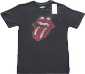 The Rolling Stones - Classic Tongue Heren T-shirt - S - Zwart