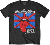 The Rolling Stones - London European '73 Heren T-shirt - L - Zwart