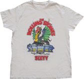 The Rolling Stones - Sixty Stadium Dragon Heren T-shirt - S - Wit