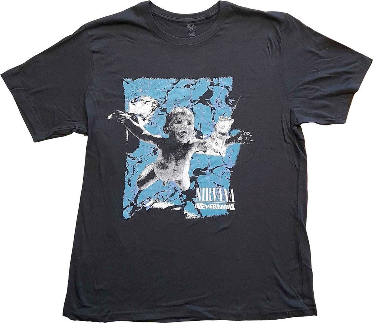 Nirvana - Nevermind Cracked Heren T-shirt - S - Zwart