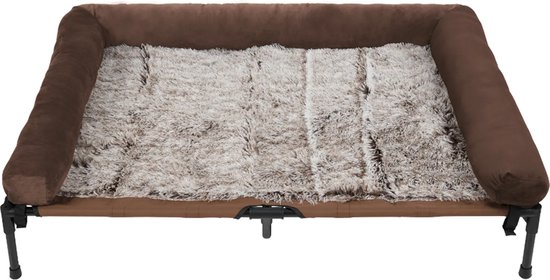 Lit pour chien de Luxe sur pieds - Canapé pour chien XXL - Panier pour animaux - Canapé d'assise 130x90cm - Lit pour chien orthopédique - Chaise longue