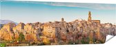 Gards Tuinposter Oude Stad in Toscane, Itali� - 210x70 cm - Tuindoek - Tuindecoratie - Wanddecoratie buiten - Tuinschilderij