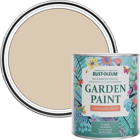 Rust-Oleum Lichtbruin Tuinverf Zijdeglans - Klei 750ml