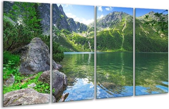 Peinture sur verre Plus | Vert, bleu, gris | 160x80cm 4 Liège | Tirage photo sur verre |  F006068