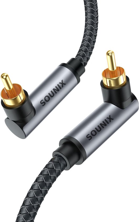 Sounix Tulp kabel - RCA Kabel - Digital Coax Kabel - 2 meter - Verguld -  Stereo Audio... | bol