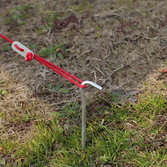 Stormharing Grondpen - 60 Stuks - Ø5 x 230mm / 30mm - Stalen Staaf - Tentharing Metaal van Storm — afbeelding 2