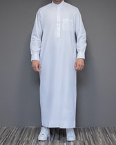 Witte Qamis Saudi Stijl maat L - Islamitische Kleding/Producten – Qamis/Djellaba/Thobe/Abaya/Kandora/Gebedskleding voor Mannen/Heren