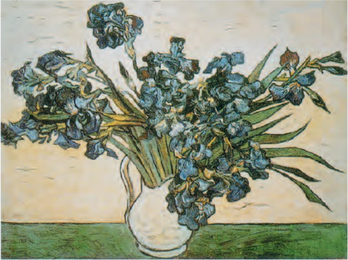 Catch Projecten Mini kunstposter - Vincent van Gogh - Irissen - 24x30 cm Multicolor