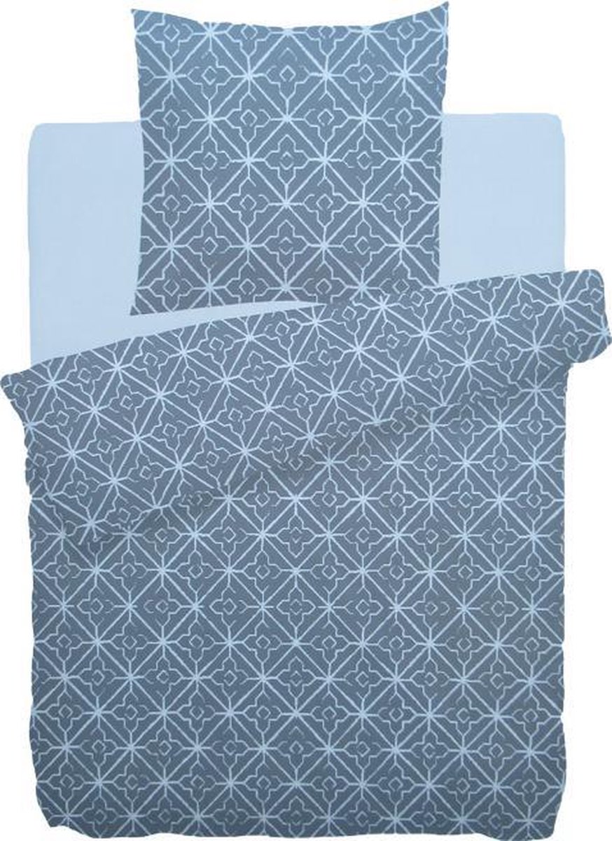Face2Face Porto Dekbedovertrek - Eenpersoons - 135x200 + 80x80 cm - Grey