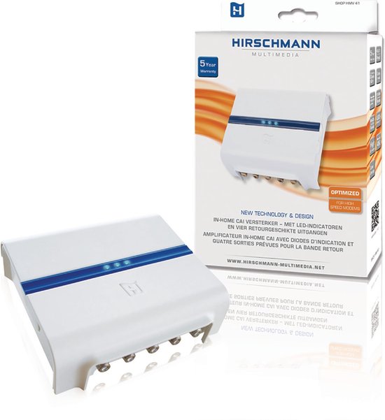 4. HMV41 Hirschmann - Antenne Versterker wit