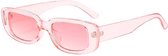 Freaky Glasses - Zonnebril classic model - Festival bril - Techno - Rave glasses - Heren - Dames - Transparant roze