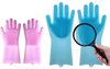 Multifunotion Silicine Gloves - Multifunctionele siliconen handschoenen - Roze - Blauw
