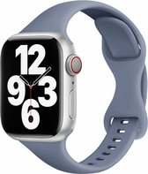 By Qubix Sportbandje Slim Fit - Grijsblauw - Geschikt voor Apple Watch 42mm - 44mm - 45mm - Ultra - 49mm - Compatible Apple watch bandje - smartwatch