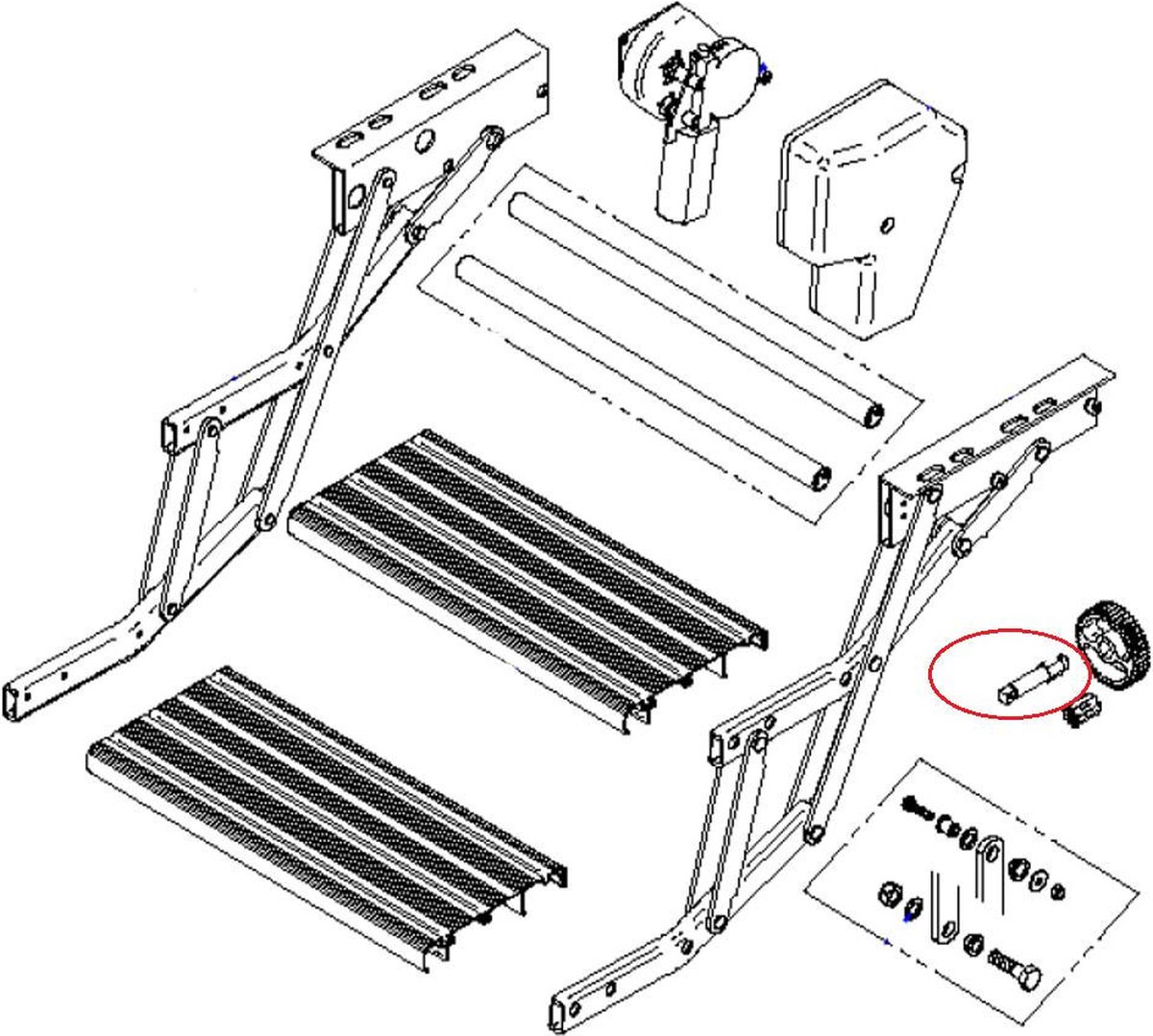 Thule Omnistep repair kit Pinion Double Step (5415182037891)