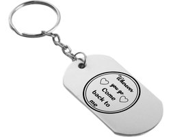 Akyol - Wherever you go come back to me sleutelhanger - liefde - romantisch