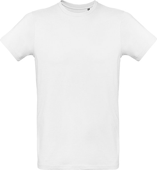 T-shirt met ronde hals 'Organic Inspire Plus'/men Wit - S