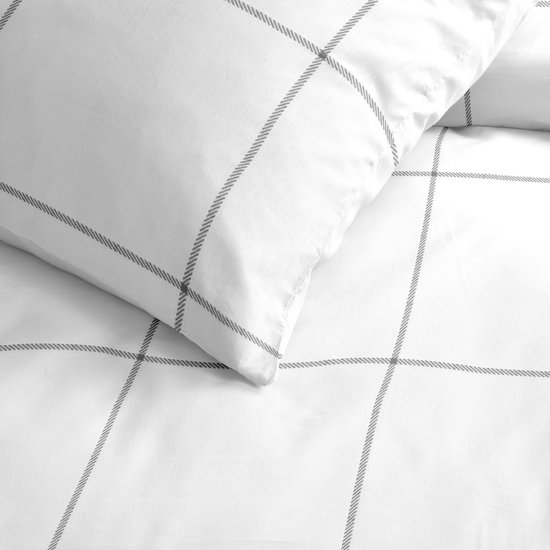 Cinderella - Robyn - Dekbedovertrek - Satijn - 200x200/220 cm - Wit + 2 kussenslopen 60x70 van Cinderella — afbeelding 3