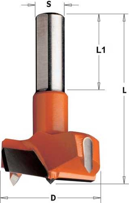 CMT - Cilinderkopboor D=16, links - Snijgereedschappen