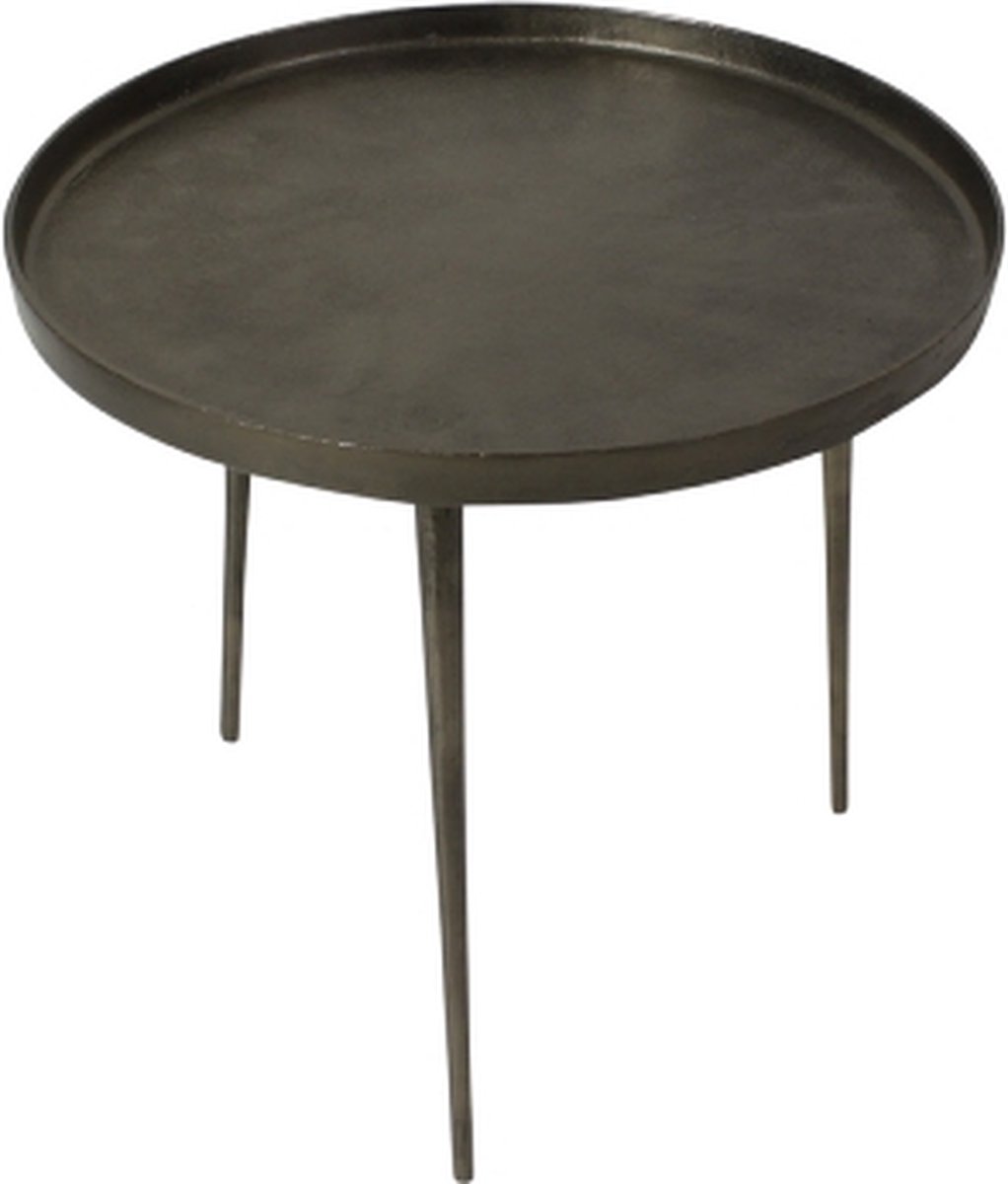 Industriële Salontafel Rond - Zwart