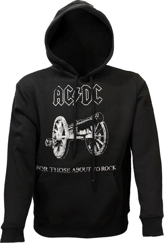 AC/DC For Those About To Rock Hoodie Sweater Trui Zwart - Officiële Merchandise