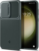 Spigen Optik Armor Samsung Galaxy S23 Hoesje Camera Slider Groen