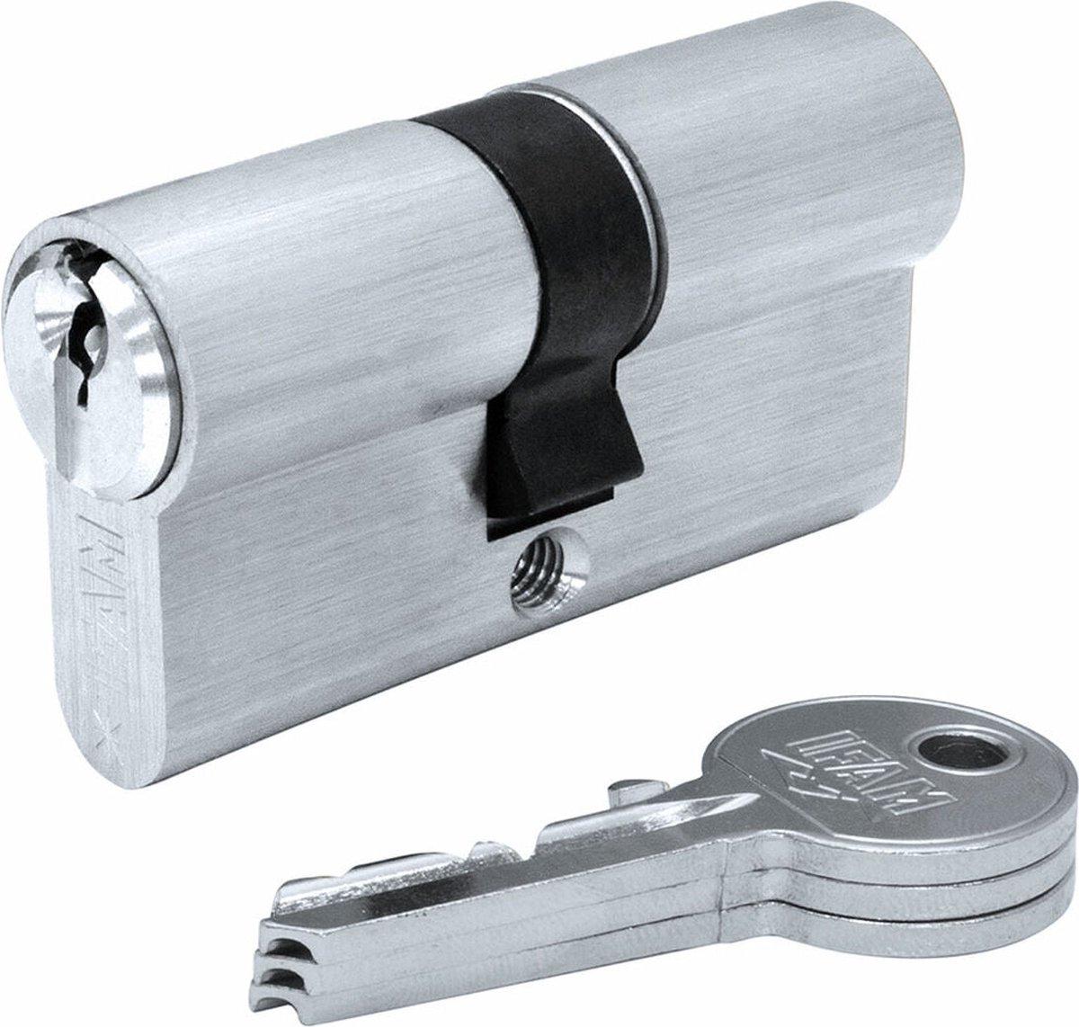 Cilinder IFAM F5S4040N Nikkel Europees Zilverkleurig Blik 80 mm Lange hendel