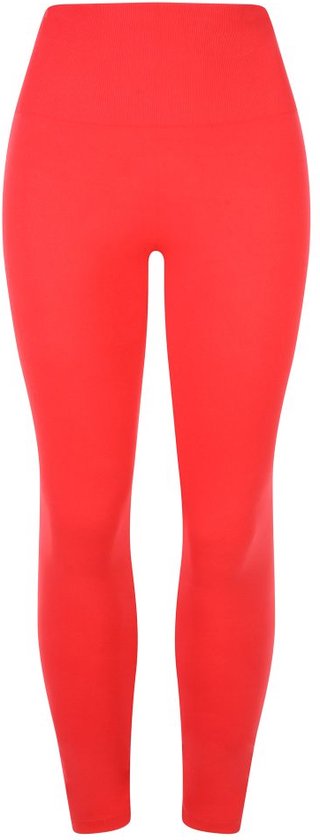 Pure2Improve Sportlegging Dames - Maat XS - Rood - Trainingsbroek Dames - Sportbroek