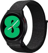 By Qubix - 22mm - Garmin Venu 2 / Garmin Venu 3 - Sport Loop nylon bandje - Zwart gemêleerd - Garmin bandje