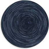 Dibond Muurcirkel - Cirkelvormige Lichtstrepen - 60x60 cm Foto op Aluminium Muurcirkel (met ophangsysteem)
