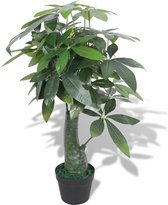vidaXL - Kunst - watercacao - plant - met - pot - 85 - cm - groen