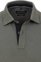 Casa Moda - Polo Stretch Donkergroen - Regular-fit - Heren Poloshirt Maat M
