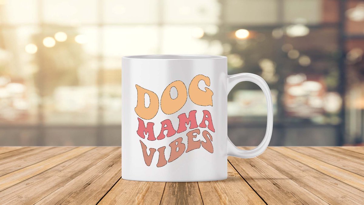 Mok Dog mama vibes -best mom forever - Beste moeder ter wereld - liefde - cute - moederdag