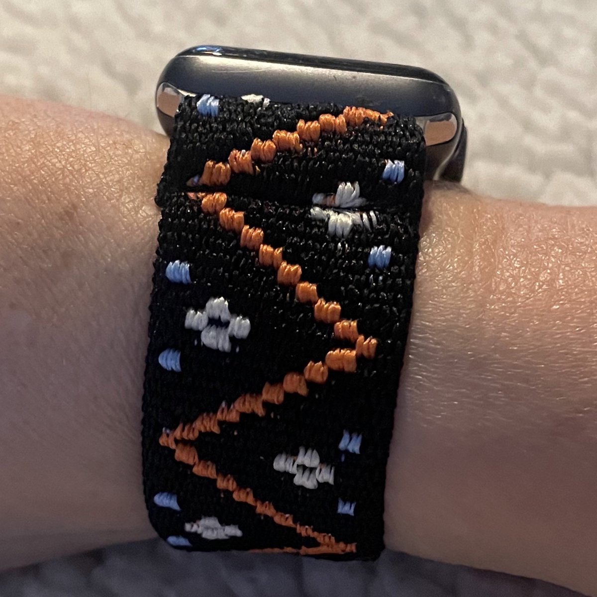 Applewatch loop horlogebandje gekleurd ingeweven elastische band 42-44-45mm Bohemian stijl