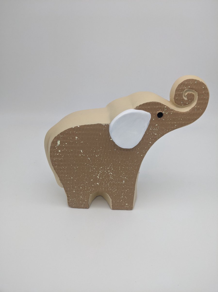 Olifant - Keramiek- H20 - Bruin