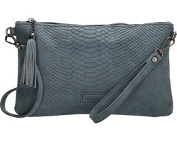 foto van Beagles Pulg Crossbody Schoudertasje Avondtasje Polstas - Jeansblauw