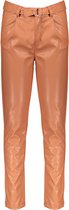 Meisjes broek PU + riem - Sylver - Soft Copper